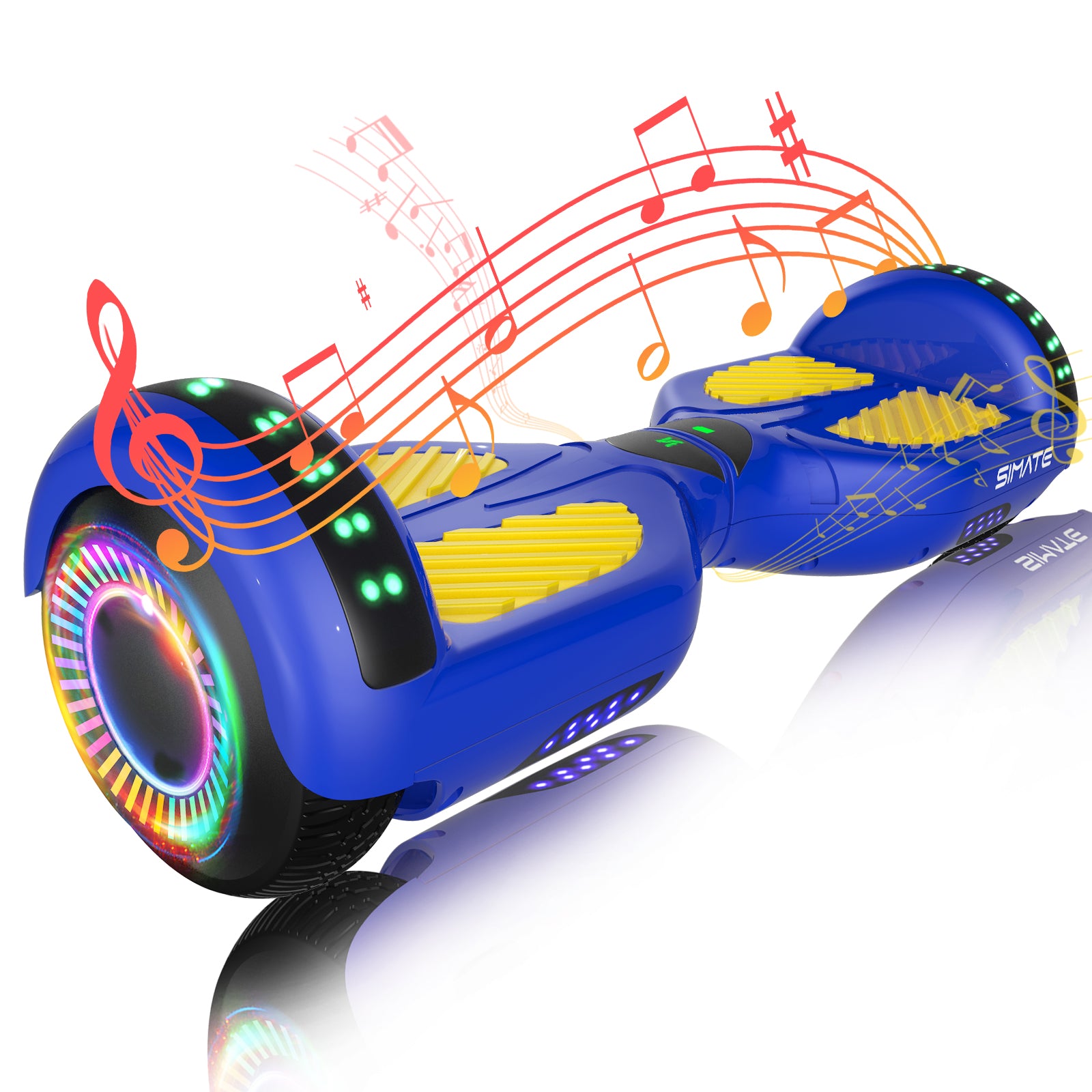 Blue hoverboard with discount bluetooth