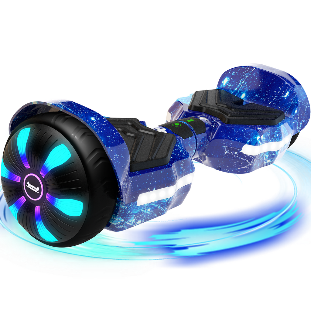 SIMATE Version LED Hoverboard 6.5 8.5Mph Galaxy Bl